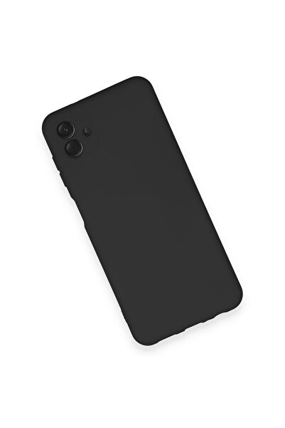 Epilons حافظة جالاكسي A04 نانو من السيليكون المخملي - أسود