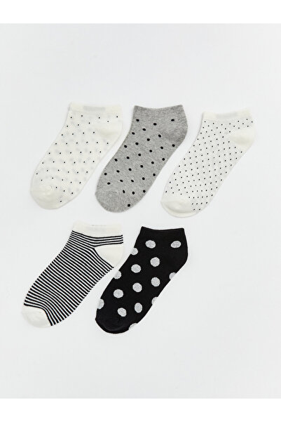 LC Waikiki Polka Dot Women's Trainer Socks 5-Pack