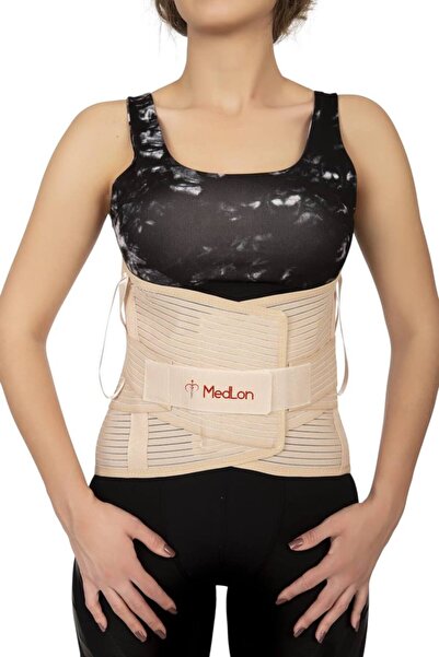 MEDLON Lumbosakral Siyatik Çelik Balenli Korse Destekli Bel Kuşağı Bel Destek...