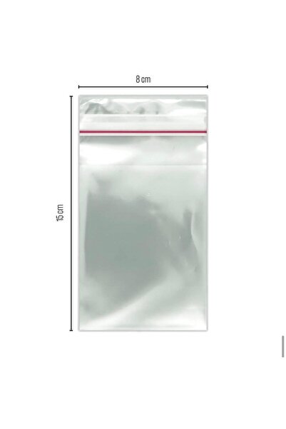 kaplan plastik Şeffaf Bantlı Yapışkanlı Jelatin Poşet 8X12 100 Adet Opp