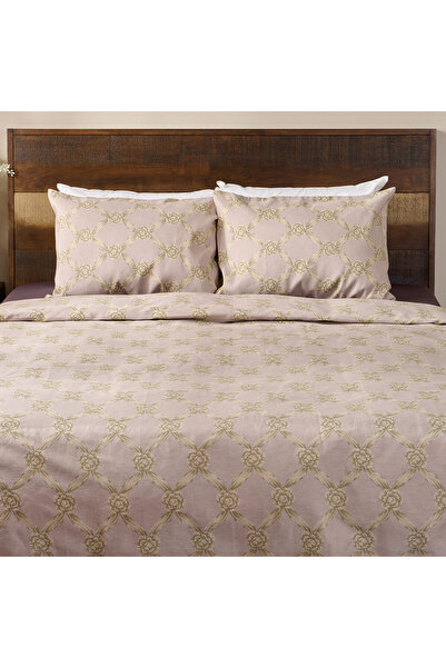 DECOMEX 4-piece bedding set LISO 103 200x220cm pink, cream