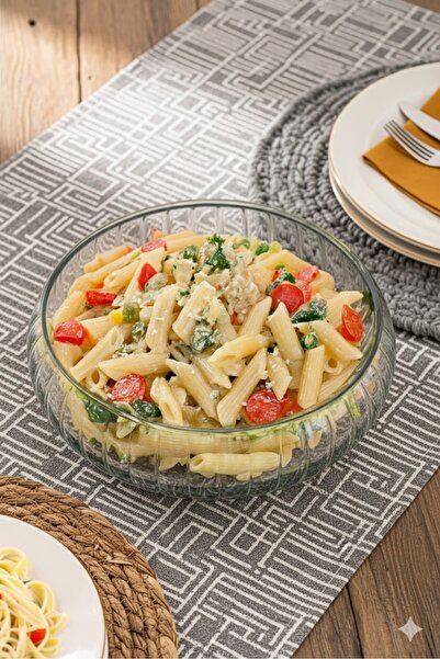 Porsima Lattice Handmade Large Size Glass Salad Fruit Cookie Pasta Presentati...