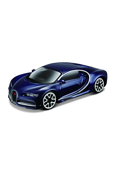 BBURAGO Set of 2 Model Cars 1:43 Street Fire Bugatti Chiron Blue - Porche 911...