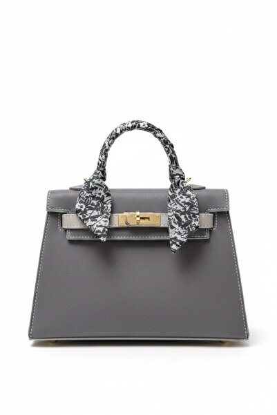 VELLABAGS حقيبة يد نسائية من NEP Milano باللون الرمادي - تصميم كلاسيكي أنيق م...