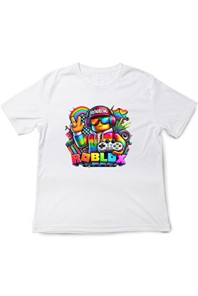 OEM Tricou Roblox pentru copii, alb, bumbac