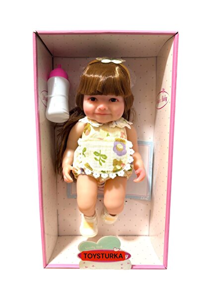 TOYSTURKA 30 Cm Gerçekçi Yenidoğan Bebek – Sesli Oyuncak Et Bebek