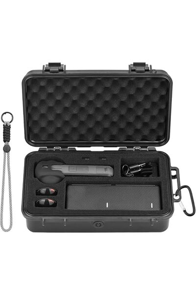 The Bros حقيبة حمل صلبة محمولة مناسبة لكاميرا Insta360 X5، حقيبة تخزين سفر مق...