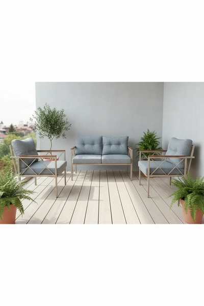 adımshops Safir cappuccino profil Balkon-bahçe-kafe,çay Seti,koltuk Takımı,ot...
