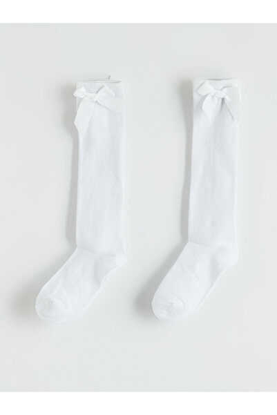 LC Waikiki جوارب طويلة للبنات تصل إلى الركبة - عبوة من قطعتين