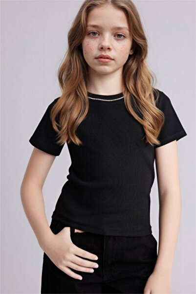 DeFacto Girl's T-Shirt G7234A8/Bk81 Black