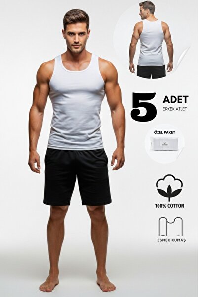 UNDERWORLD Men's 100% Cotton Undershirts - Pack of 5