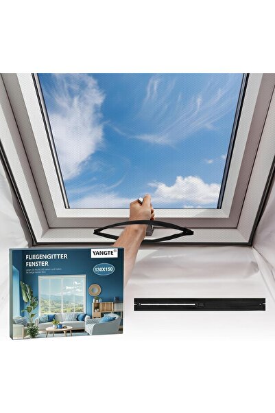 Dotail YANGTE insect net, 130 x 150, installation without drilling, self-adhe...