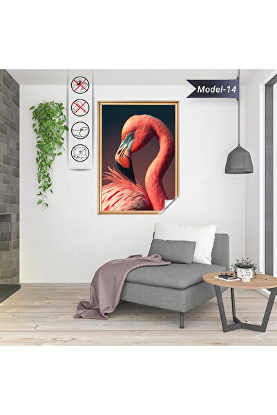 Akıllı Kağıt Statik Tutunma Özellikli Tablo - Poster Hayvan (Model-14)