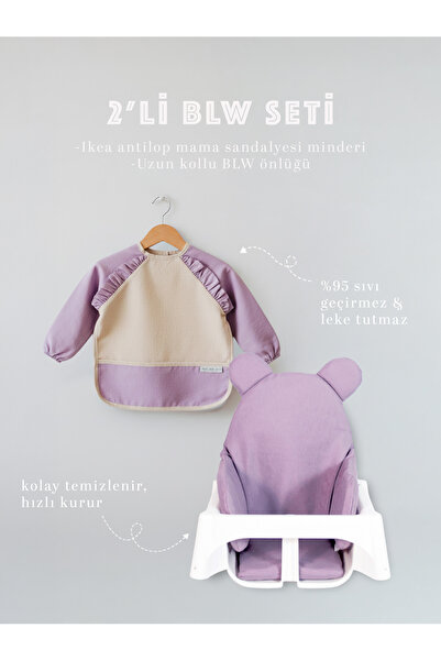 Dear Deer Love 2-dijelni BLW set za ishranu - Dječja visoka stolica Min Koža ...