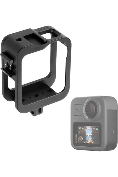 The Bros إطار حماية من سبائك الألومنيوم لكاميرا GoPro MAX، غلاف متين مزود بفت...