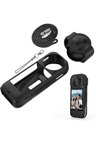 The Bros Silicone Case for Insta360 X5 Lens Cap Combo Kit Drop Protection Cas...