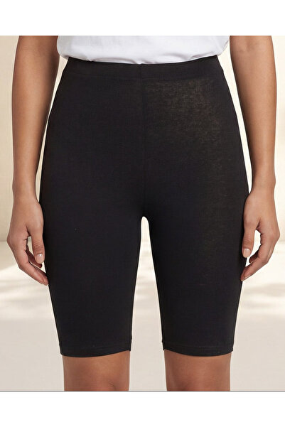 REDTAG Women Black Cycling Shorts