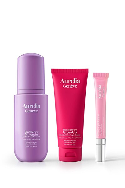 Aurelia Genève The Glow Skin Trio - Temizleme Köpüğü, Peeling, & Nemlendirici...