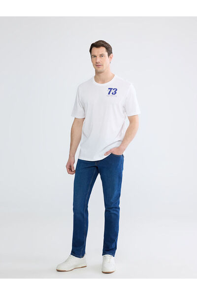 LC Waikiki بنطلون جينز رجالي من إنديجو 750 إس قصة ضيقة