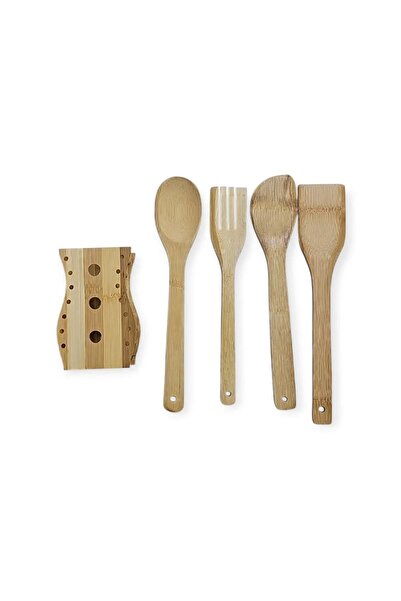 Not specified Wooden spoon set with base
