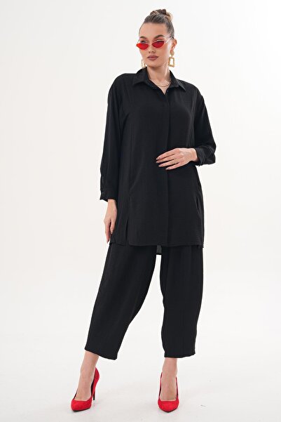 ŞİMAL Women's Cimalli Trousers and Tunics Ayrobin Set 260186 -