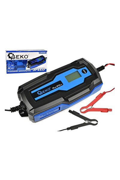 GEKO REDRESOR AUTO AUTOMAT 6/12V 10A LCD PENTRU BATERII ACUMULATOR AUTO 4-200AH