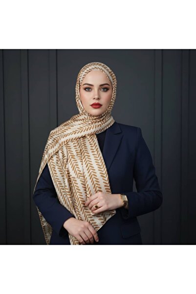 TAMA شال بنمط الباساك الأصفر