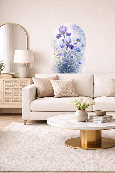 Sim Tasarım Boho ovalni cvetni i pejzažni Sa deznom dekorativni set zidnih na...