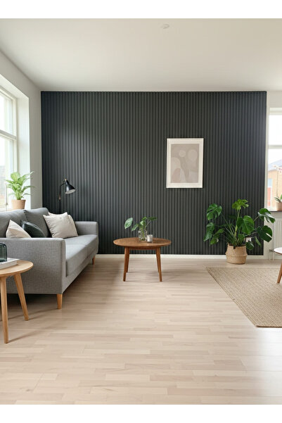 Wooden Factory PVC Polimer 3 Fugalı Duvar Paneli Lambri Dekoratif TV Arkası O...