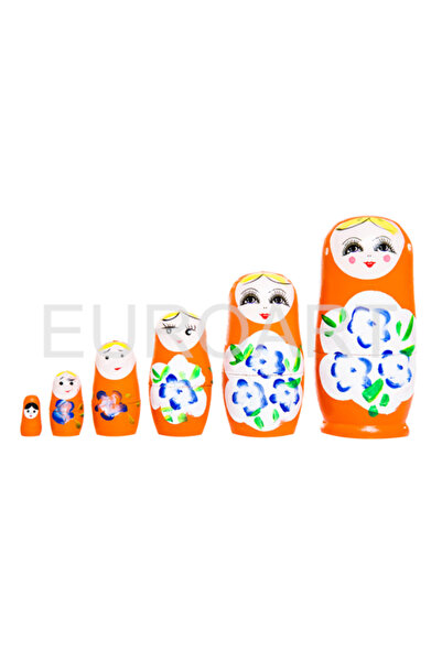 decotoys Matrioska portocalie 6/set