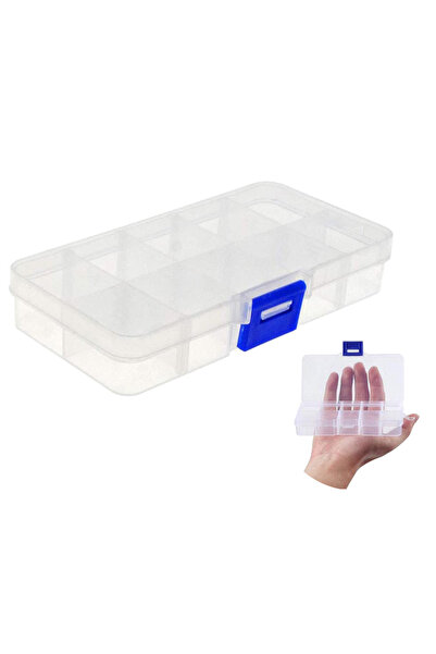 zola Organizator pentru depozitarea obiectelor mici, transparent, cu 10 compa...