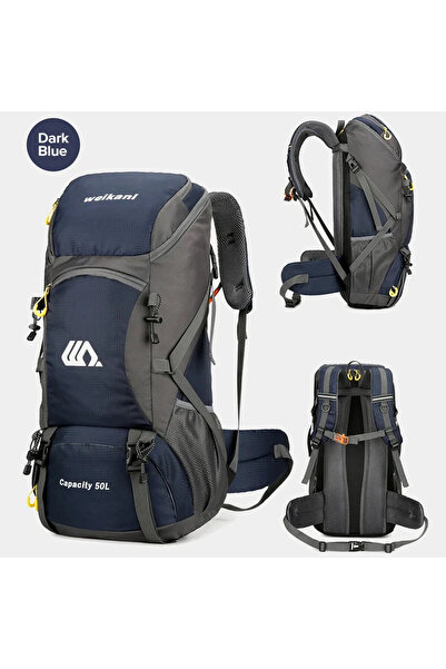 Vivendo Vivendo® 50L Hiking Backpack with Laptop Compartment, 58x30x22 cm, Blue