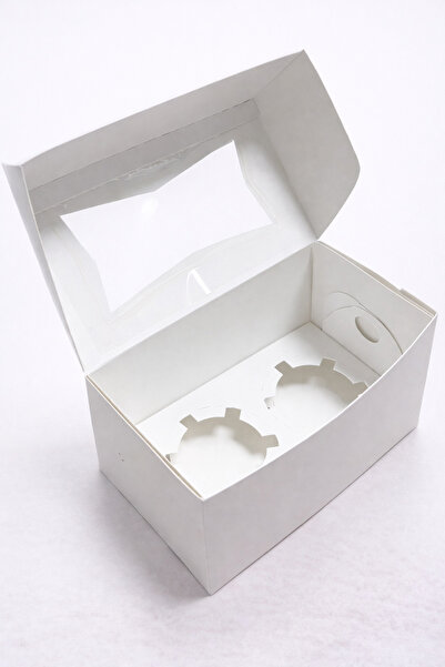 Ege Concept Life 2 Bölmeli Cupcake Kutusu 17x10x10 cm - Pastacılık ve Davet S...