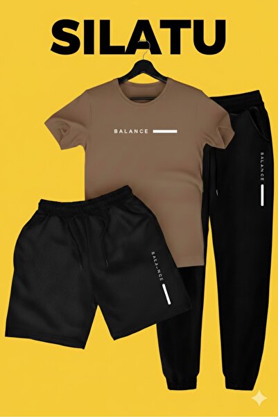 SILATU (Balance) T-Shirt Tracksuit Shorts 3-Piece Set