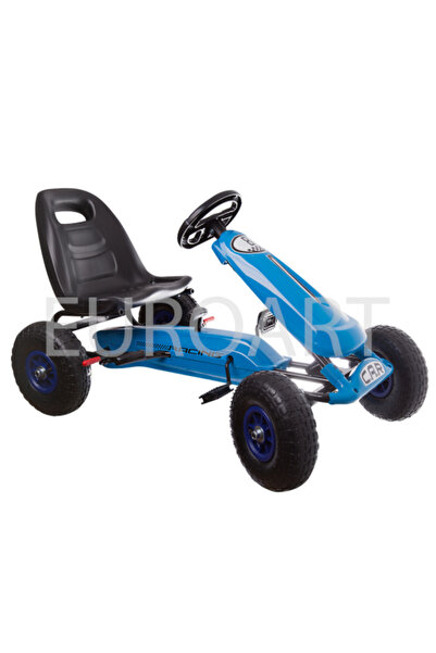 decotoys kart albastru cu pedale pentru copii