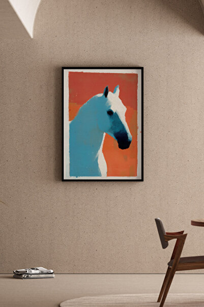 Artiera Εικόνα αλόγου με ελάχιστη χρωματική μετάβαση, μοντέρνο διακοσμητικό σ...