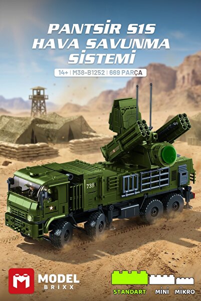 ModelBrixx Pantsir S1S Hava Savunma Sistemi Yapı Bloğu Seti – 669 Parça