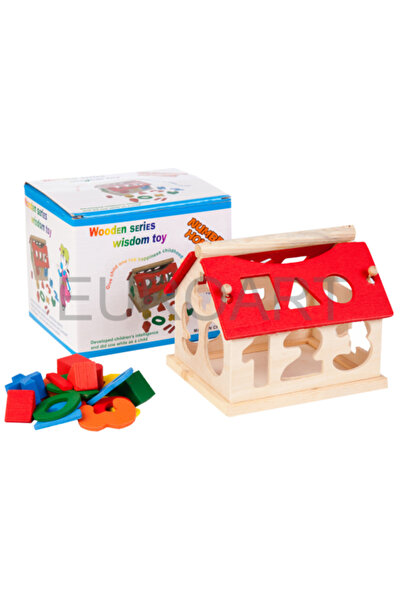 decotoys Casa lemn cu forme m