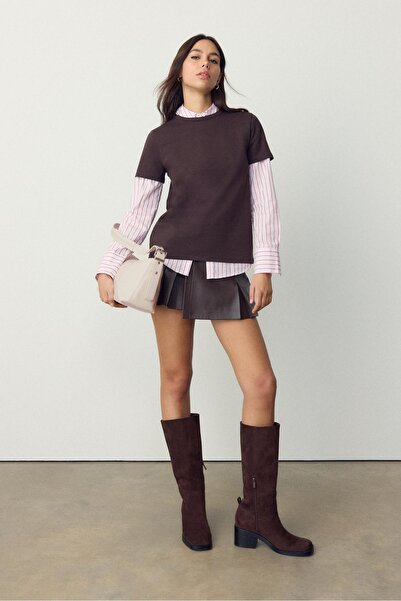 Stradivarius Yumuşak dokunuşlu tokalı omuz çantası