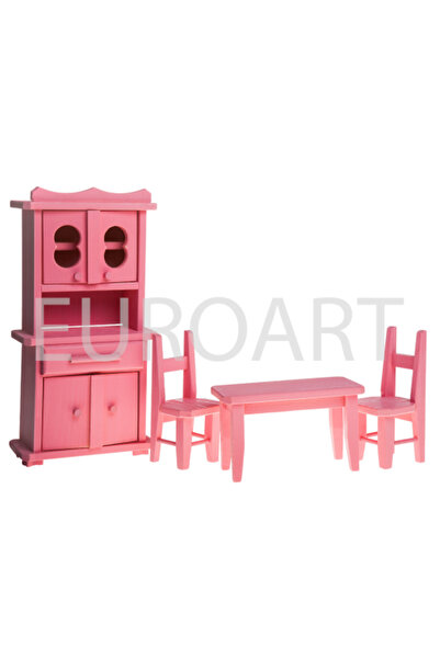 decotoys Mobilier lemn roz bucatarie