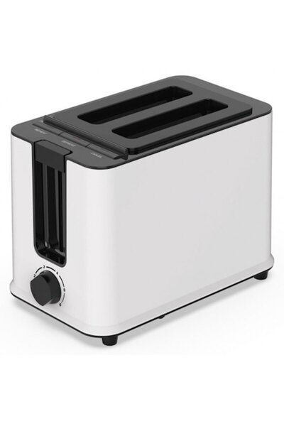 Midea Тостер с 6 нива на изпичане, 2 филии, 950 W, бял/черен