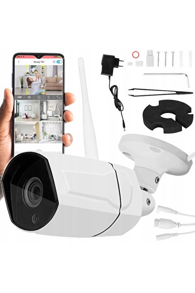 zola Cameră WIFI, 1080p, exterior, 2Mpx, albă