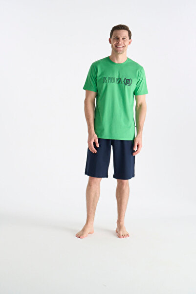 U.S. Polo Assn. Set pantaloni scurți verzi pentru bărbați 26Y