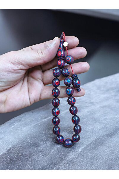 İnan Tesbih Efe Collection Burgundy Blue Color Mastercrafted Prayer Beads