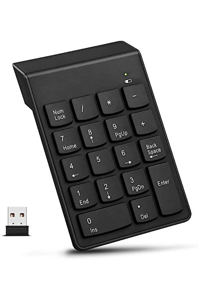 zola Tastatură numerică wireless, plastic, 14x8,5x2 cm, neagră