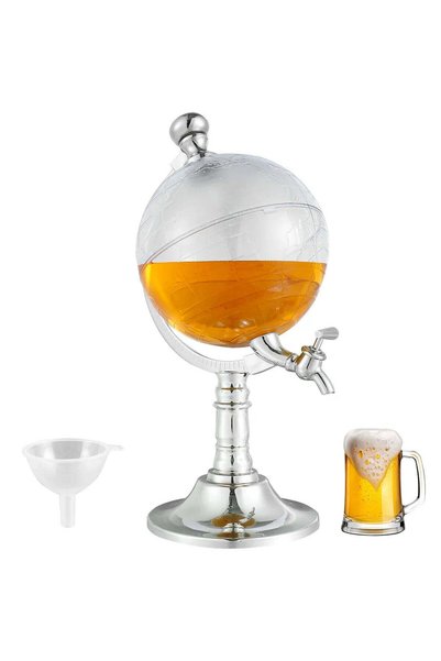 Vivendo Dispenser Bauturi Vivendo, Glob Pamantesc, 3.5l, Transparent, 24x42cm