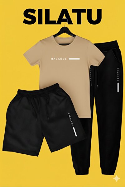 SILATU (Balance) T-Shirt Tracksuit Shorts 3-Piece Set