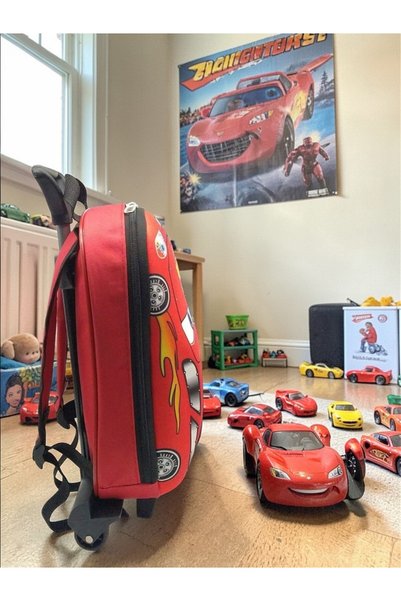 Shopiolog Grădiniță Creșă Copii Valisă Rucsac cu roți cu racletă