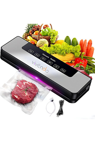 Vivendo Vivendo® Vacuum Food Sealer, Touch Control, Wet and Dry Modes, Portab...
