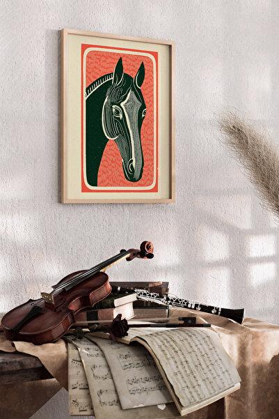 Artiera Γραφικός πίνακας ζωγραφικής με άλογα, Μοντέρνο διακοσμητικό σαλόνι - ...